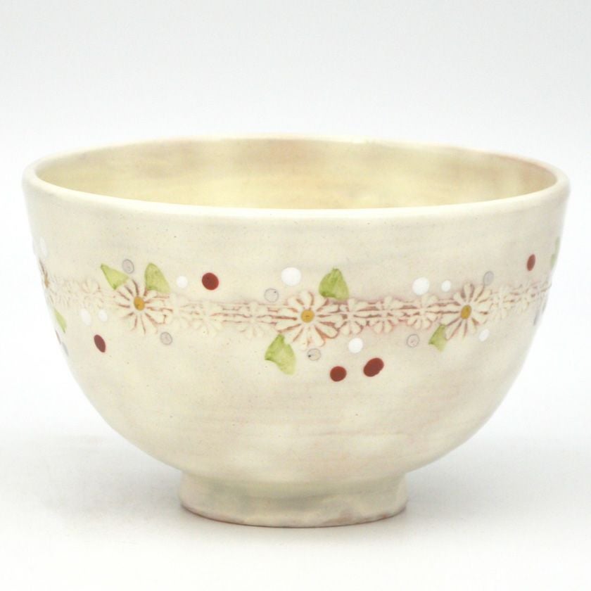 茶道具 抹茶茶碗（まっちゃちゃわん） 茶碗 粉引 クリスマスリース