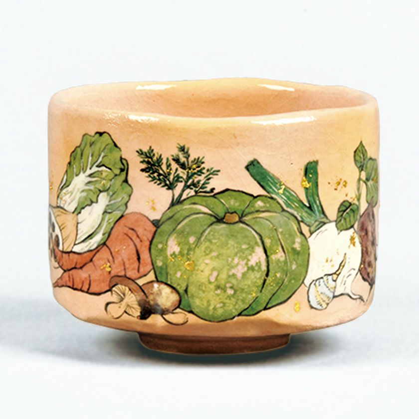 茶道具 抹茶茶碗（まっちゃちゃわん） 茶碗 実の野菜尽し 吉村 楽入 抹茶茶碗は茶の湯文化である表千家・裏千家の茶道具や抹茶を専門に扱う千紀園（せんきえん）が通販で販売しています。茶会また初心者向けのお稽古用にご利用いただける抹茶碗です。贈り物・ギフトにも人気です。