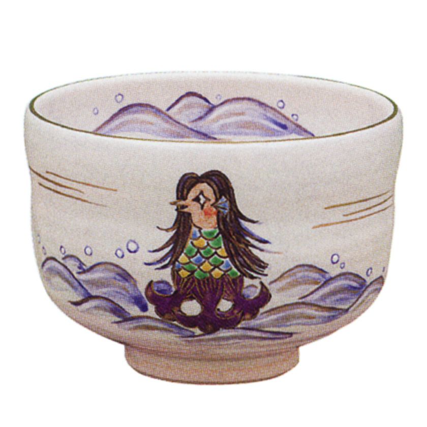 茶道具 抹茶茶碗（まっちゃちゃわん） 白灰釉 アマビエ絵 茶碗 中村 良二 抹茶茶碗は茶の湯文化である表千家・裏千家の茶道具や抹茶を専門に扱う千紀園（せんきえん）が通販で販売しています。茶会また初心者向けのお稽古用にご利用いただける抹茶碗です。贈り物・ギフトにも人気です。