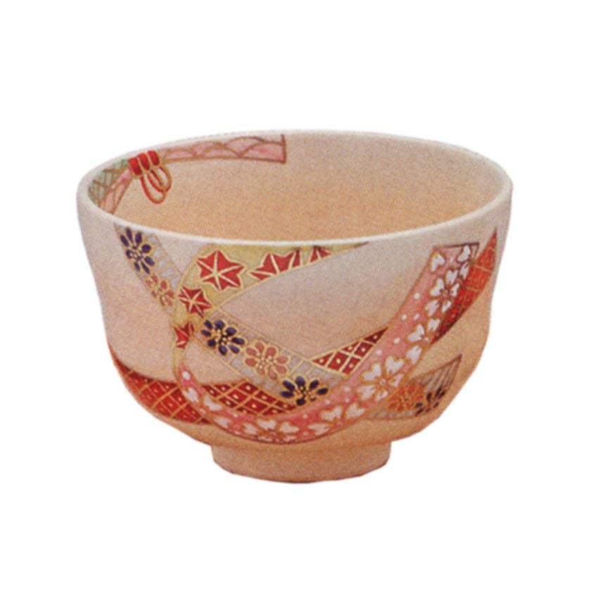 茶道具 抹茶茶碗（まっちゃちゃわん） 色絵 のし 茶碗 中村 華峰 抹茶茶碗は茶の湯文化である表千家・裏千家の茶道具や抹茶を専門に扱う千紀園（せんきえん）が通販で販売しています。茶会また初心者向けのお稽古用にご利用いただける抹茶碗です。贈り物・ギフトにも人気です。