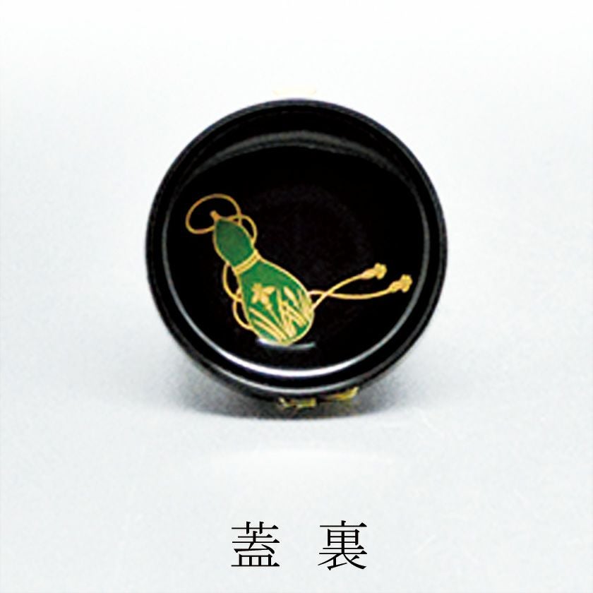 茶道具 棗（なつめ） 中棗 黒塗 六瓢蒔絵 中村 宗悦 | 千年の香り 千紀園