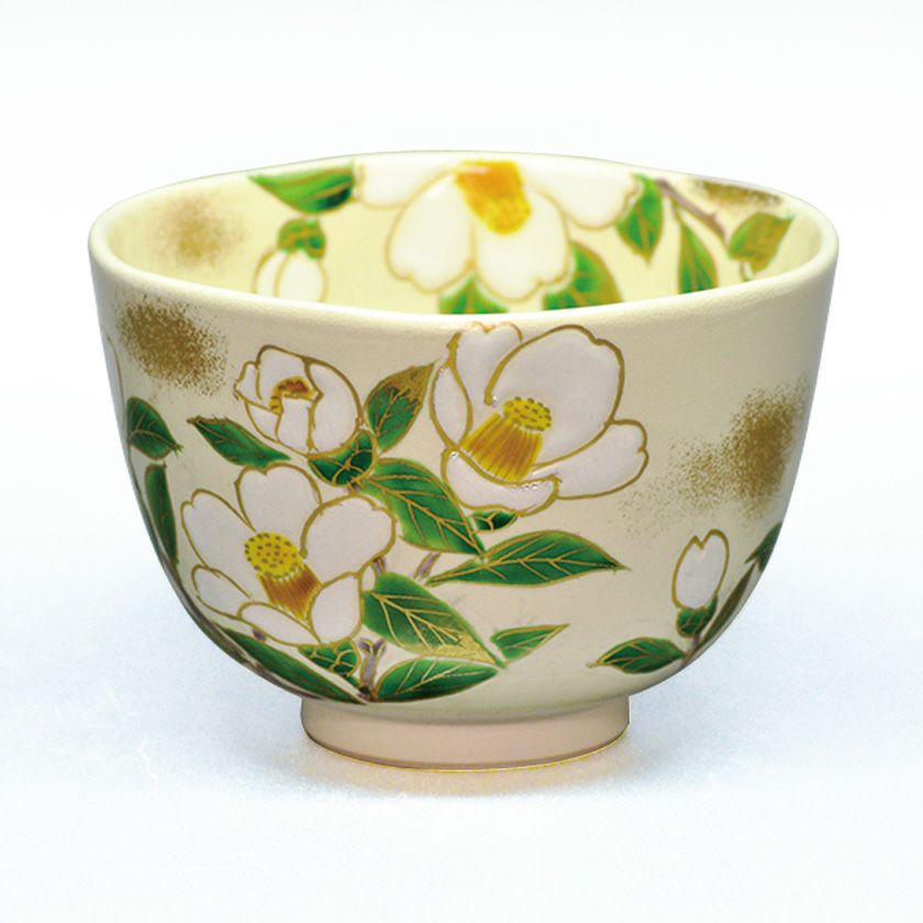 茶道具 抹茶茶碗（まっちゃちゃわん） 茶碗 仁清 椿 初嵐 壱休窯