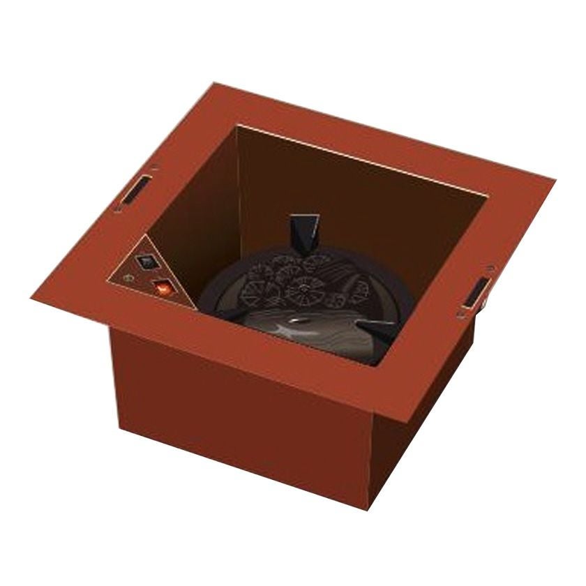 茶道具　炉壇　ろだん　銅 炉檀（ろだん）銅製煮色 炭用 | 茶道具通販専門店 ふげつ工房