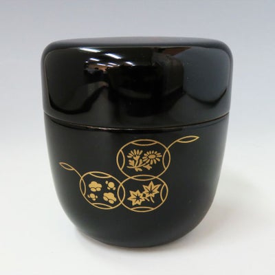 茶道具 棗（なつめ） 中棗 七宝 ［木製］