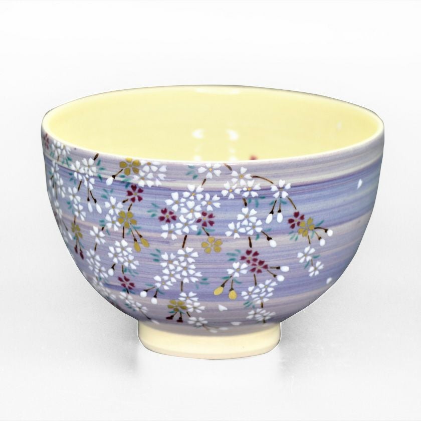 茶道具 抹茶茶碗（まっちゃちゃわん） 茶碗 紫釉 桜 見谷 福峰 抹茶茶碗は茶の湯文化である表千家・裏千家の茶道具や抹茶を専門に扱う千紀園（せんきえん）が通販で販売しています。茶会また初心者向けのお稽古用にご利用いただける抹茶碗です。贈り物・ギフトにも人気です。