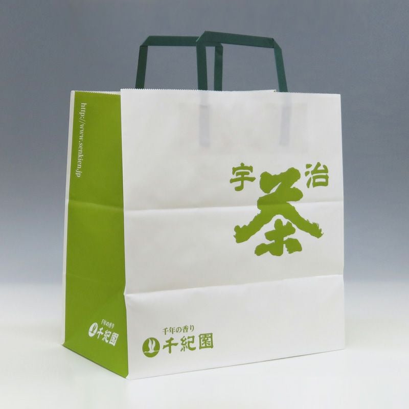 手提げ紙袋（中） 1枚 横27.5cm×厚さ16.0cm×縦26.0cm｜抹茶スイーツ