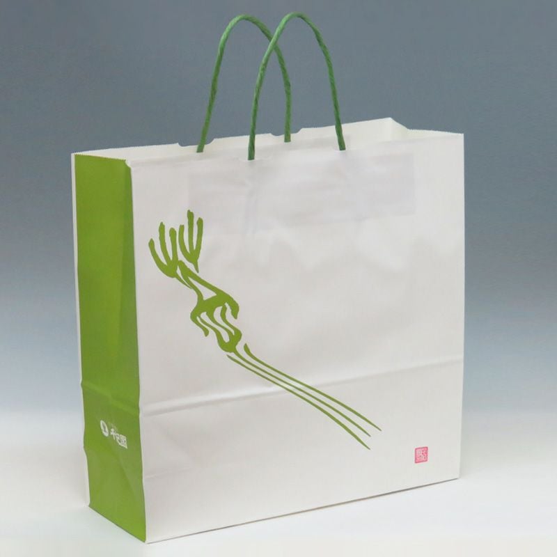 手提げ紙袋（大） 1枚 横32.0cm×厚さ11.5cm×縦31.0cm｜抹茶スイーツ