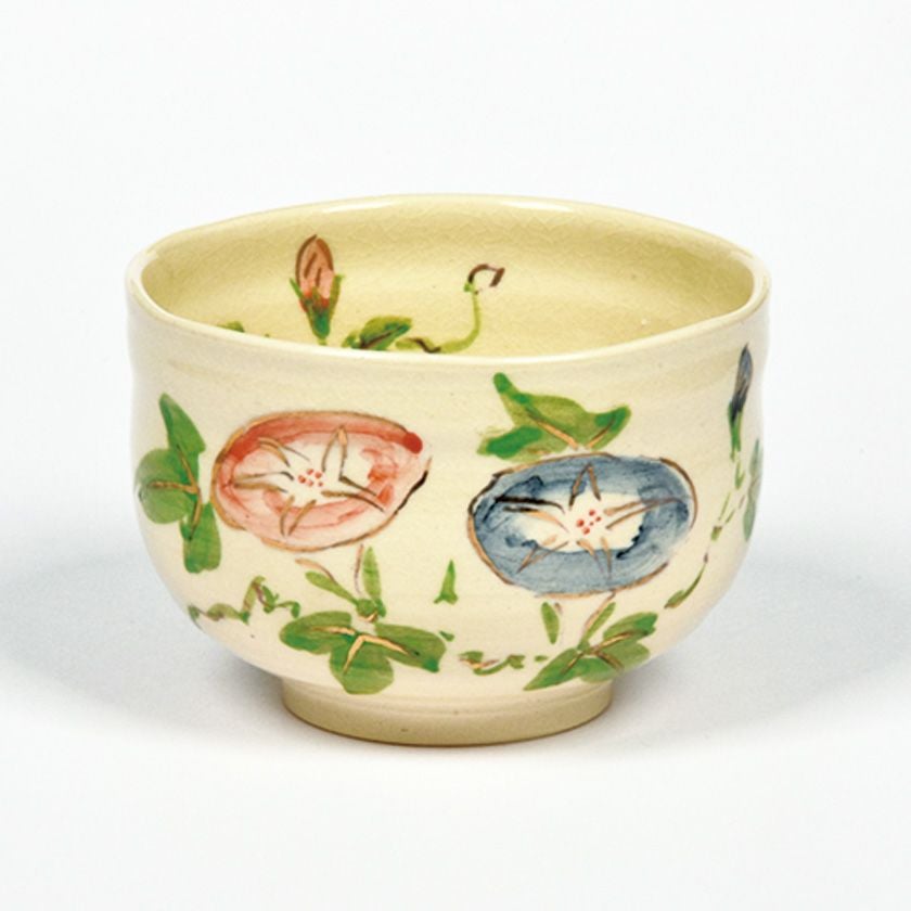 茶道具 小茶碗（こちゃわん） 小茶碗 朝顔 浅見 与し三 抹茶茶碗は茶の湯文化である表千家・裏千家の茶道具や抹茶を専門に扱う千紀園（せんきえん）が通販で販売しています。茶会また初心者向けのお稽古用にご利用いただける抹茶碗です。贈り物・ギフトにも人気です。