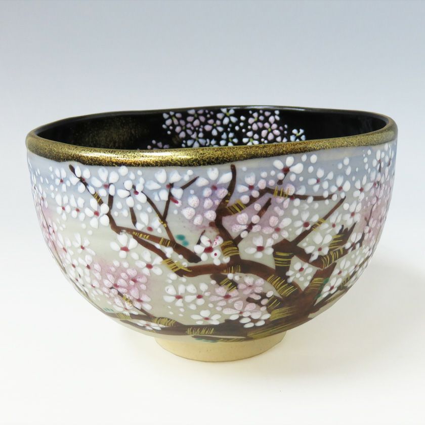 茶道具 抹茶茶碗（まっちゃちゃわん） 茶碗 乾山 三隈大平桜 壱休窯