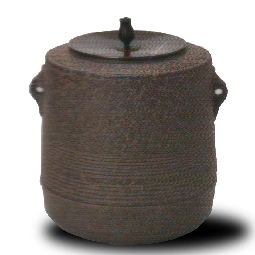 茶道具　釜 茶道具 炉釜 炉用釜 刷毛目姥口釜 菊池政光作 釜鐶付き 茶道 : 茶道具