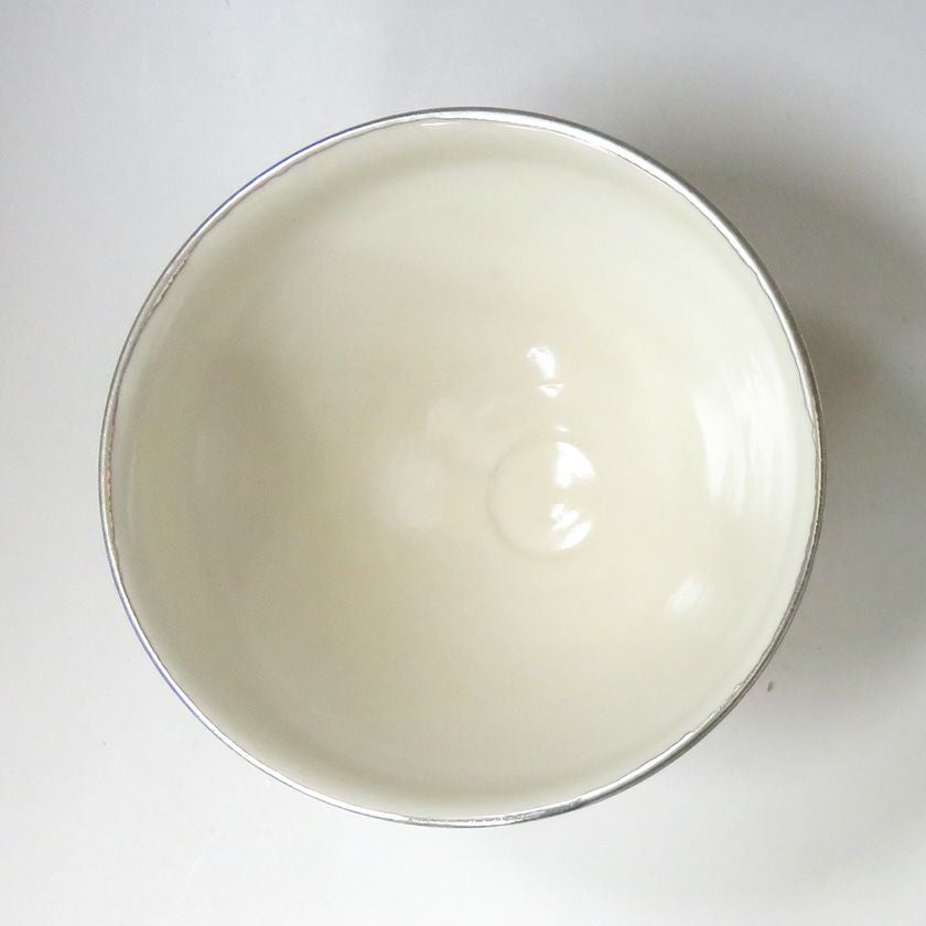 茶道具 天目茶碗（てんもくちゃわん） 貴人茶碗（覆輪 本銀塗仕上