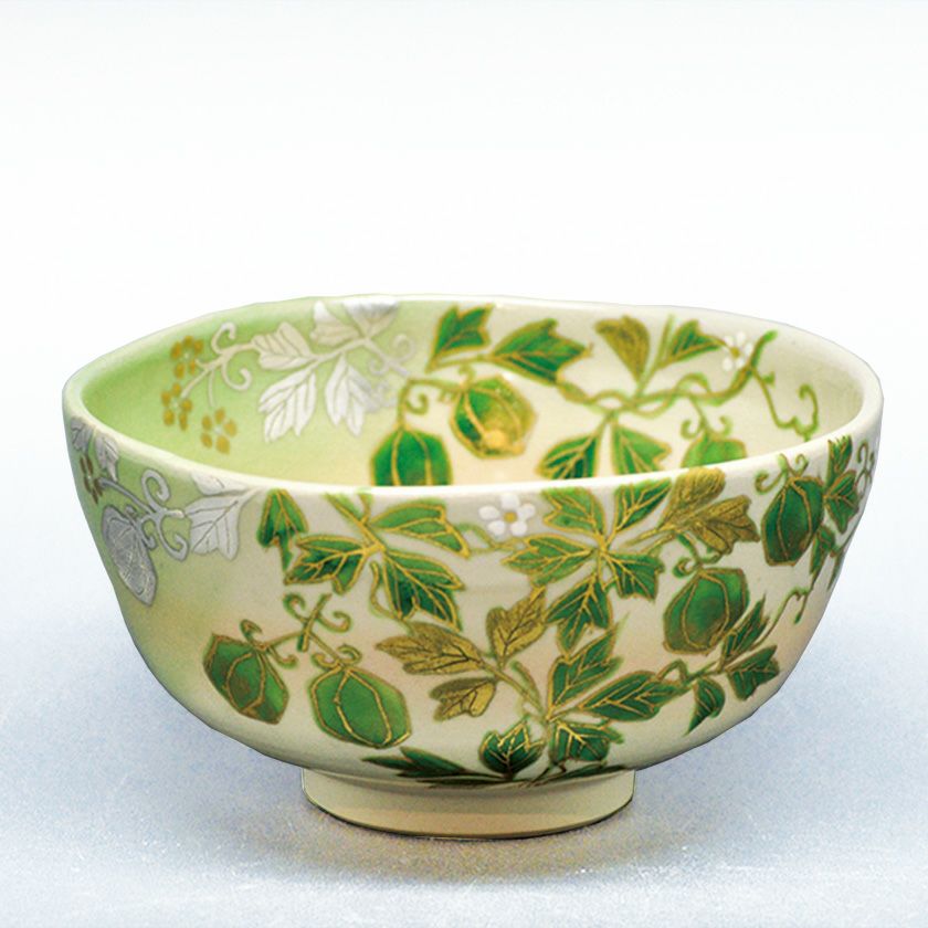 茶道具 抹茶茶碗（まっちゃちゃわん） 茶碗 掛分 風船かずら 壱休窯