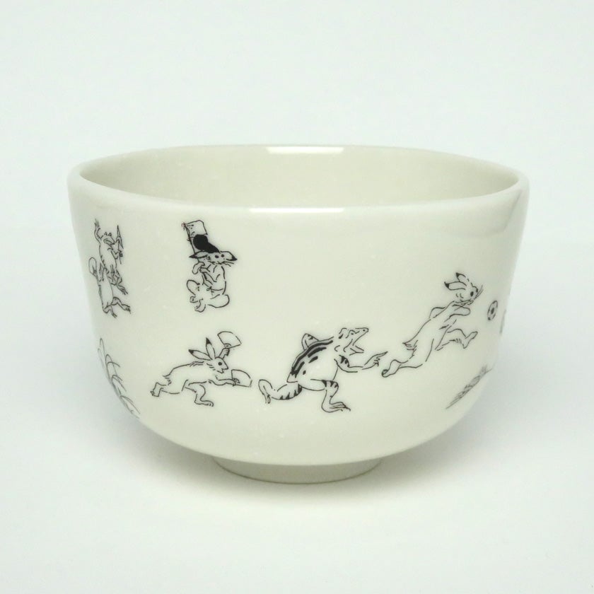 茶道具 抹茶茶碗（まっちゃちゃわん） 茶碗 スポーツ鳥獣戯画 サッカー