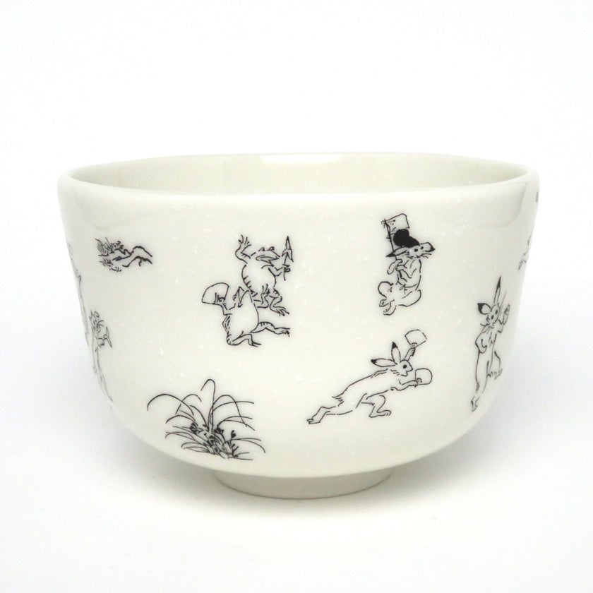 茶道具 抹茶茶碗（まっちゃちゃわん） 茶碗 スポーツ鳥獣戯画 野球 花
