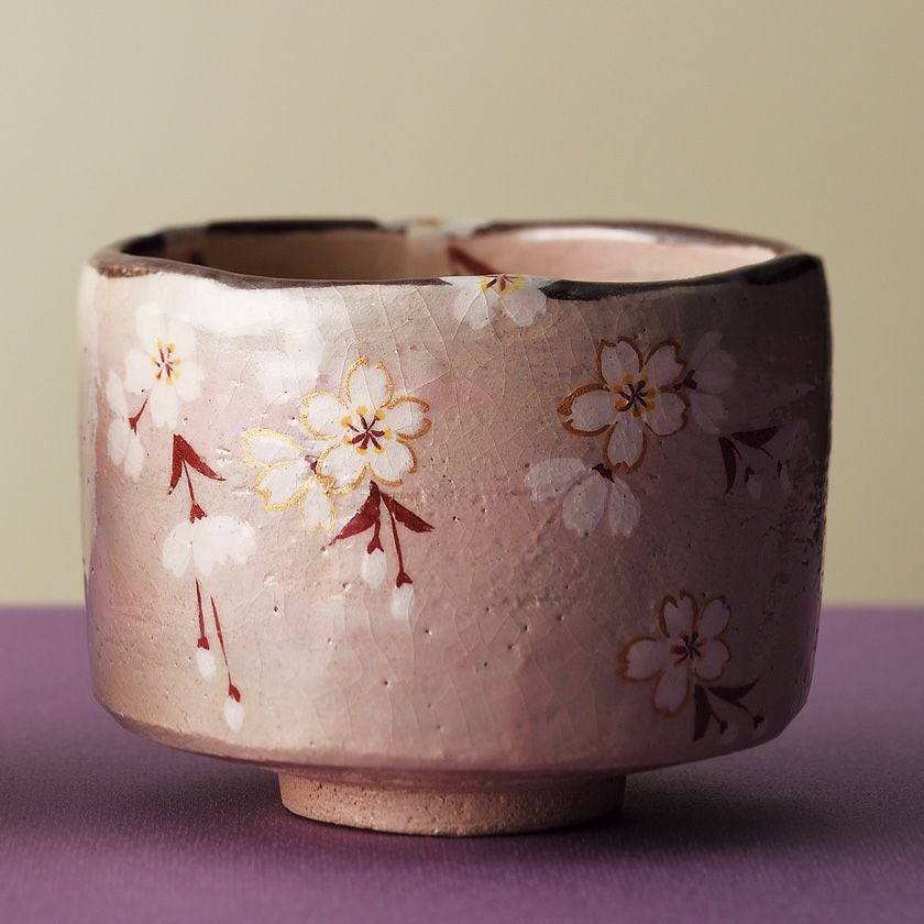 茶道具 抹茶茶碗（まっちゃちゃわん） 「薄墨桜」茶碗 吉村 楽入