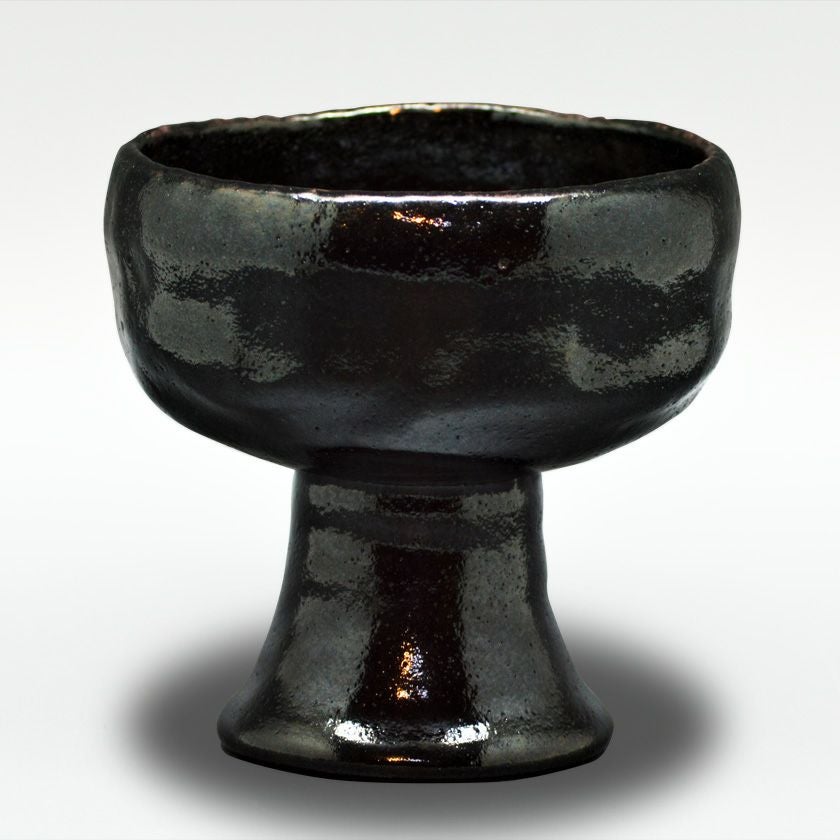 送料込【逢絢亭・新品】茶道具 茶碗 楽焼 黒楽 上 松楽窯 紙箱入り 茶道具 楽茶碗（らくちゃわん） 茶碗 黒楽 角印 松楽窯 小堀良實師書付