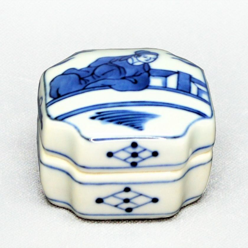 茶道具 香合（こうごう） 香合 呉須 周茂淑 景徳鎮 王懐英 | 千年の