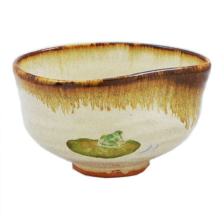 茶道具 抹茶茶碗（まっちゃちゃわん） 灰釉 茶碗 蛙 中村 良二 | 千年