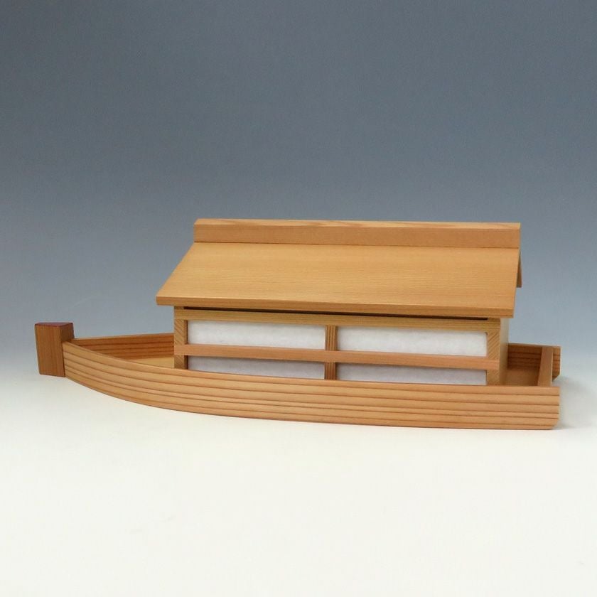 菓子器　干菓子盆　屋形船　茶道具 茶道具 菓子器（かしき） 杉干菓子器 屋形船 | 千年の香り 千紀園