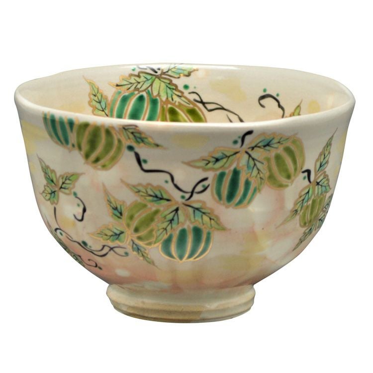 茶道具  抹茶茶碗（まっちゃちゃわん） 茶碗 粉引 風船かずら 陣内窯 抹茶茶碗は茶の湯文化である表千家・裏千家の茶道具や抹茶を専門に扱う千紀園（せんきえん）が通販で販売しています。茶会また初心者向けのお稽古用にご利用いただける抹茶碗です。贈り物・ギフトにも人気です。