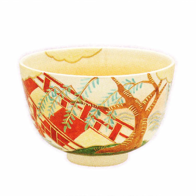 茶道具 抹茶茶碗（まっちゃちゃわん） 色絵 柳橋 茶碗 中村 華峰 作 抹茶茶碗は茶の湯文化である表千家・裏千家の茶道具や抹茶を専門に扱う千紀園（せんきえん）が通販で販売しています。茶会また初心者向けのお稽古用にご利用いただける抹茶碗です。贈り物・ギフトにも人気です。