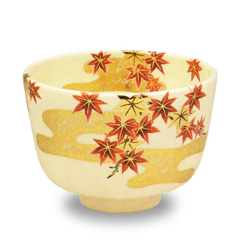 茶道具 抹茶茶碗（まっちゃちゃわん） 色絵 紅葉 金霞 茶碗 田中 方円 抹茶茶碗は茶の湯文化である表千家・裏千家の茶道具や抹茶を専門に扱う千紀園（せんきえん）が通販で販売しています。茶会また初心者向けのお稽古用にご利用いただける抹茶碗です。贈り物・ギフトにも人気です。