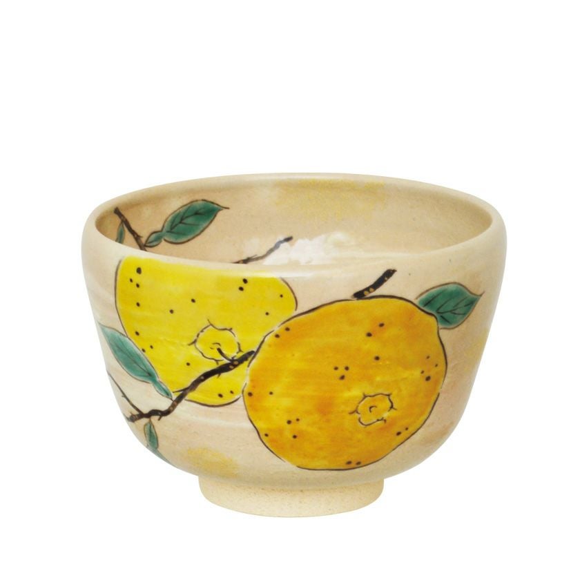 茶道具 抹茶茶碗（まっちゃちゃわん） 茶碗 色絵 柚子 八木 海峰 抹茶茶碗は茶の湯文化である表千家・裏千家の茶道具や抹茶を専門に扱う千紀園（せんきえん）が通販で販売しています。茶会また初心者向けのお稽古用にご利用いただける抹茶碗です。贈り物・ギフトにも人気です。