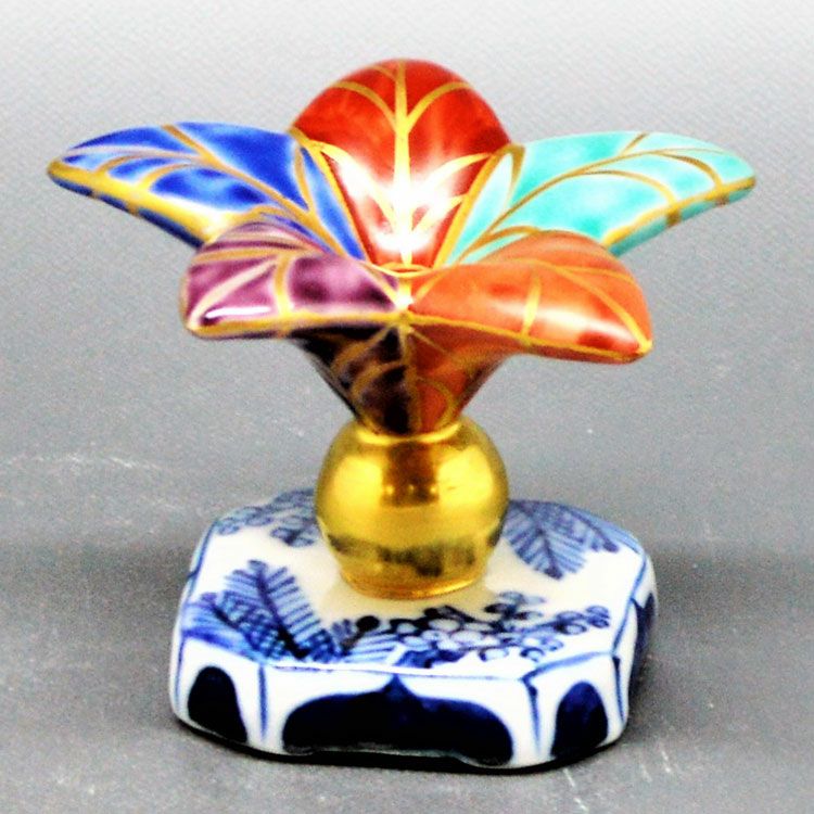 茶道具 蓋置 花柄、羽デザイン2個セット 【公式通販】
