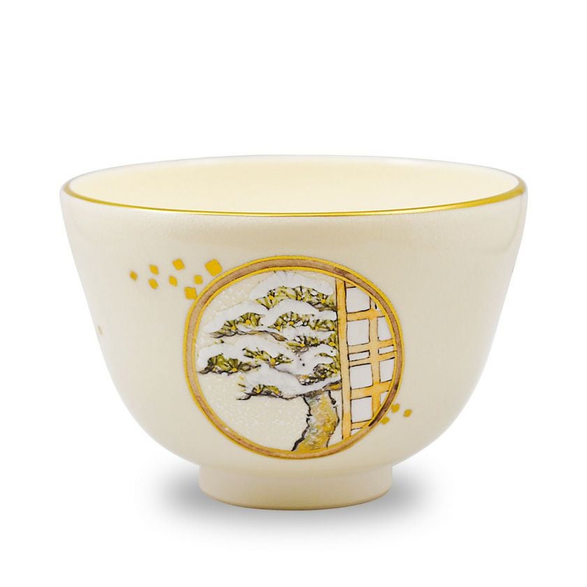 茶道具 抹茶茶碗（まっちゃちゃわん） 仁清写茶碗 丸窓 山岡 善高