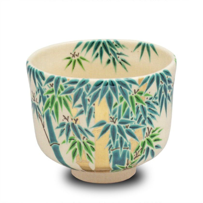 茶道具 抹茶茶碗（まっちゃちゃわん） 色絵 竹林 茶碗 田中 方円　※こちらの商品は注文後の制作となります。 抹茶茶碗は茶の湯文化である表千家・裏千家の茶道具や抹茶を専門に扱う千紀園（せんきえん）が通販で販売しています。茶会また初心者向けのお稽古用にご利用いただける抹茶碗です。贈り物・ギフトにも人気です。