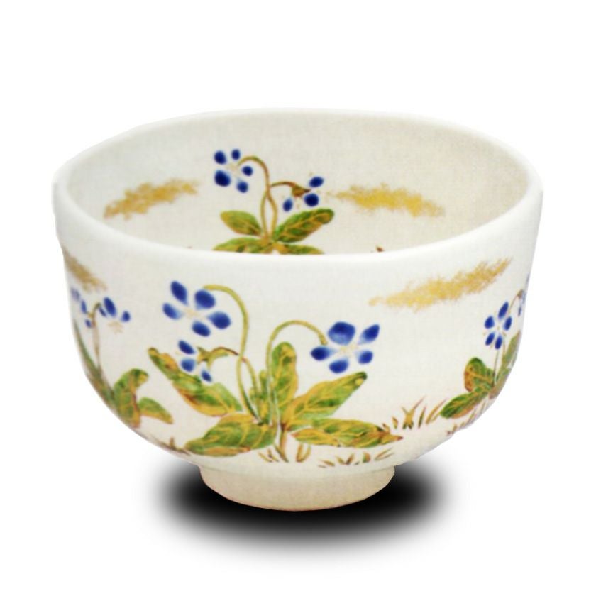 茶道具 抹茶茶碗（まっちゃちゃわん） 灰釉 すみれ 茶碗 中村 良二