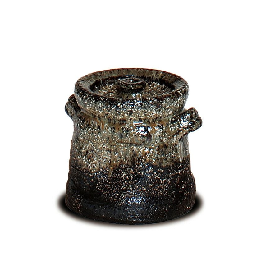 ★美品!!萩焼の水指・高さ17㎝・耳付・茶道具・お抹茶・水器・水注・水差し★ ☆美品!!萩焼の水指・高さ17㎝・耳付・茶道具・お抹茶・水器・水注