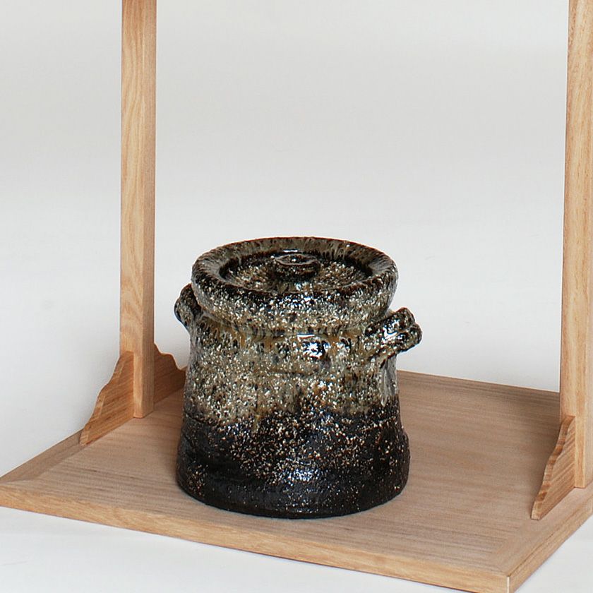 茶道具 水指（水差・みずさし） 水指 窯変 萩耳付 味舌 隆司 | 千年の 