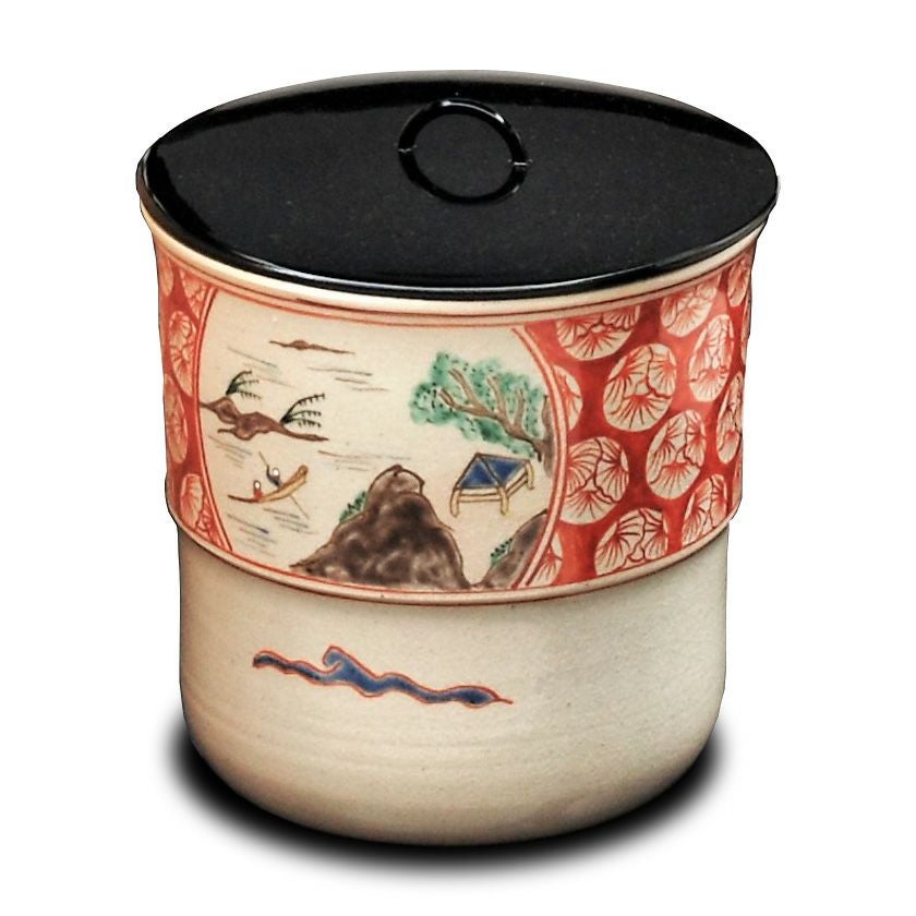 茶道具 水指（水差・みずさし） 水指 赤絵 山水 太仙窯 | 千年の香り