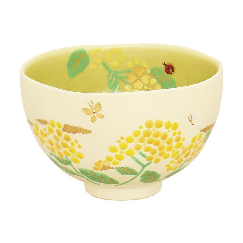 茶道具 抹茶茶碗（まっちゃちゃわん） 茶碗 掛分色絵 菜の花 新井 京華 抹茶茶碗は茶の湯文化である表千家・裏千家の茶道具や抹茶を専門に扱う千紀園（せんきえん）が通販で販売しています。茶会また初心者向けのお稽古用にご利用いただける抹茶碗です。贈り物・ギフトにも人気です。