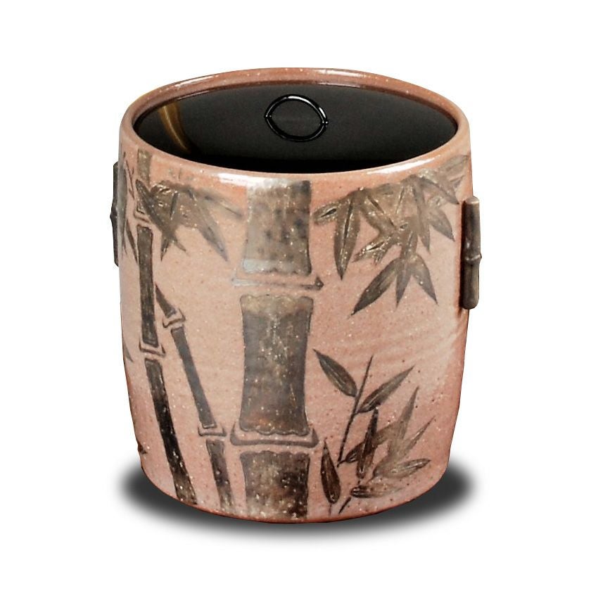 【未使用】　西都　竹製溜塗　竹細工　茶道具　水指　建水　棗 茶道具 水指（水差・みずさし） 水指 銀竹 淡々斎好写 御室窯 | 千年の