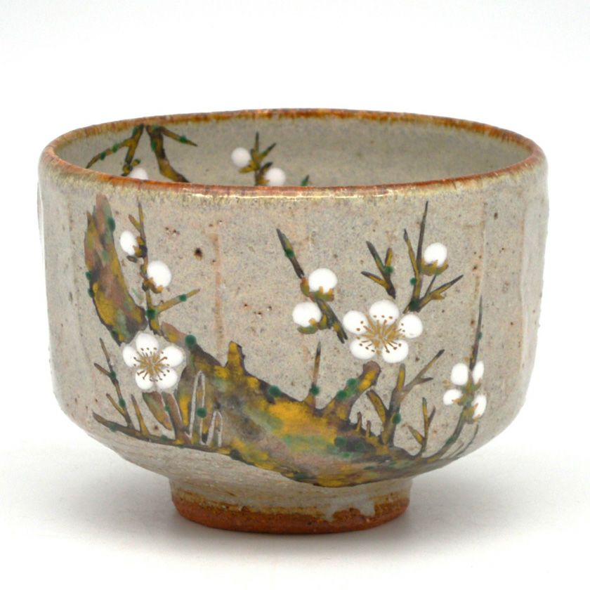 茶道具 抹茶茶碗（まっちゃちゃわん） 茶碗 乾山 白梅 中村 良二