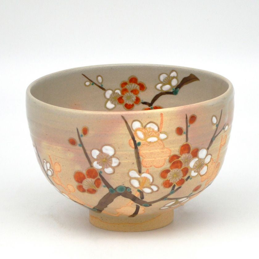 茶道具 抹茶茶碗（まっちゃちゃわん） 茶碗 乾山 紅白梅 巌窯 | 千年の