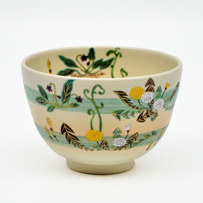 送料込【逢絢亭・新品】茶道具 茶碗 京焼 琳派写 流水桜 水出宋絢 共箱入り 送料込【逢絢亭・新品】茶道具 茶碗 京焼 琳派写 流水桜 水出宋絢 共