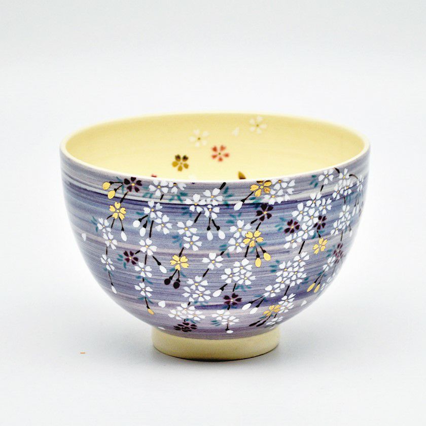 茶道具 抹茶茶碗（まっちゃちゃわん） 茶碗 紫釉 夜桜 見谷 福峰 抹茶茶碗は茶の湯文化である表千家・裏千家の茶道具や抹茶を専門に扱う千紀園（せんきえん）が通販で販売しています。茶会また初心者向けのお稽古用にご利用いただける抹茶碗です。贈り物・ギフトにも人気です。
