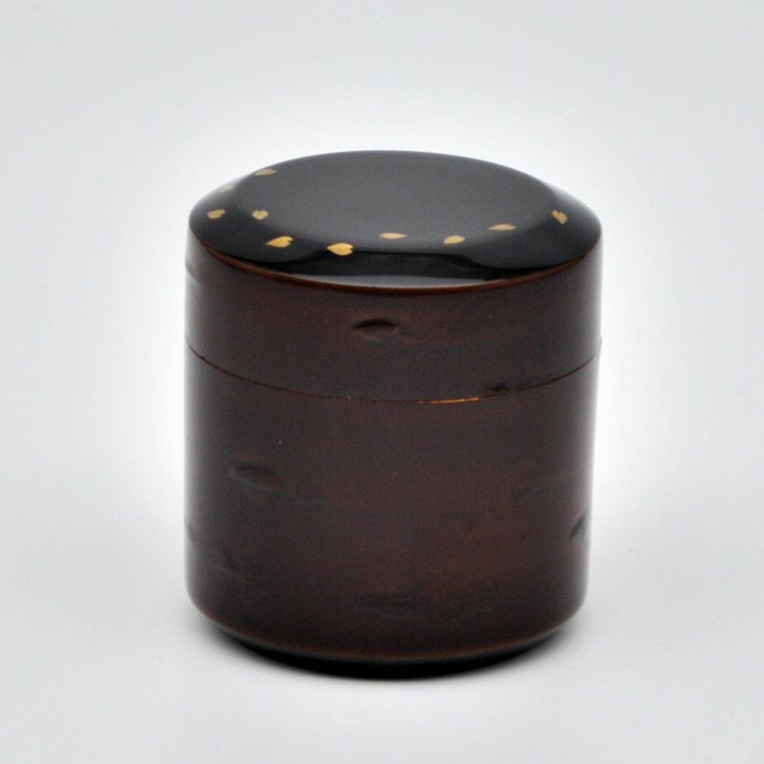 茶道具 茶器（ちゃき） 桜河塗 雪吹茶器 桜雪吹 蓋裏：桜橋蒔絵 | 千年