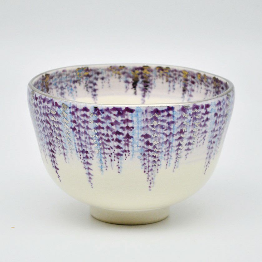 茶道具 抹茶茶碗（まっちゃちゃわん） 茶碗 仁清 藤 山岡 善高 抹茶茶碗は茶の湯文化である表千家・裏千家の茶道具や抹茶を専門に扱う千紀園（せんきえん）が通販で販売しています。茶会また初心者向けのお稽古用にご利用いただける抹茶碗です。贈り物・ギフトにも人気です。