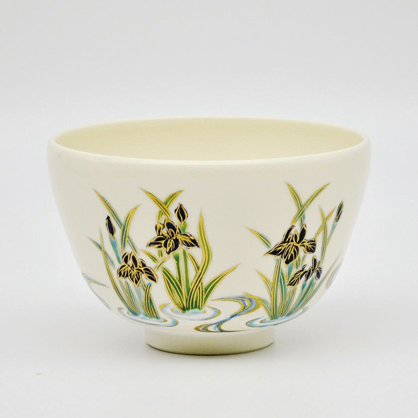 茶道具 抹茶茶碗（まっちゃちゃわん） 茶碗 仁清 水輪菖蒲 山岡 善高 抹茶茶碗は茶の湯文化である表千家・裏千家の茶道具や抹茶を専門に扱う千紀園（せんきえん）が通販で販売しています。茶会また初心者向けのお稽古用にご利用いただける抹茶碗です。贈り物・ギフトにも人気です。