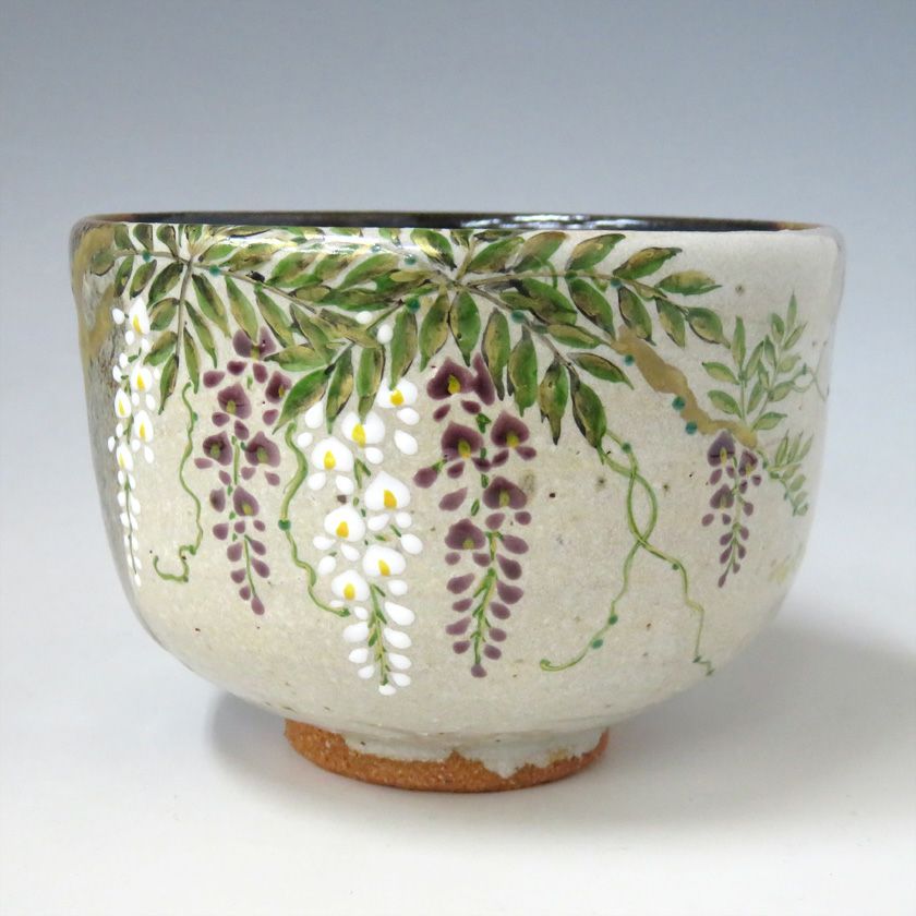 茶道具 抹茶茶碗(まっちゃちゃわん) 茶碗 掛分 藤 中村 良二 | 千年 茶道具 抹茶茶碗(まっちゃちゃわん) 茶碗 掛分 藤 中村 良二 | 千年