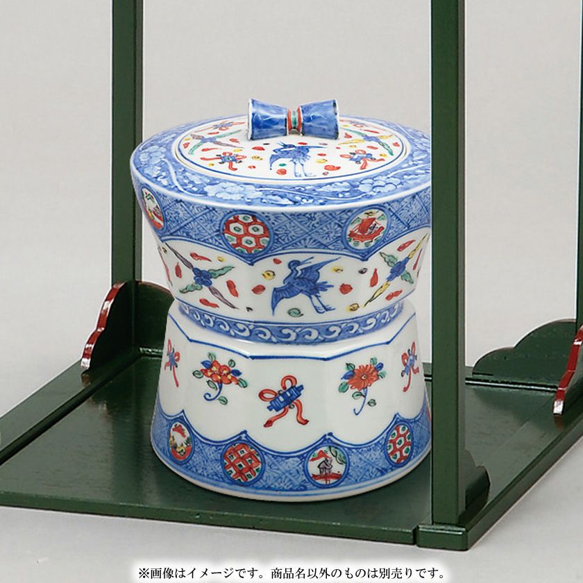 Ｓ４３６　水指　『染付　竹の図　水指』『平安　高野正阿弥造』　共箱　茶道具 S436 水指 『染付 竹の図 水指』『平安 高野正阿弥造』 共箱