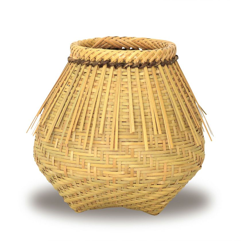 【期間限定～2/8】 花籠 はなかご 竹工芸 茶道具 伝統工芸品 茶道具 花籠（はなかご） 桂籠 白竹（掛・置） 国産 松本 東公斎