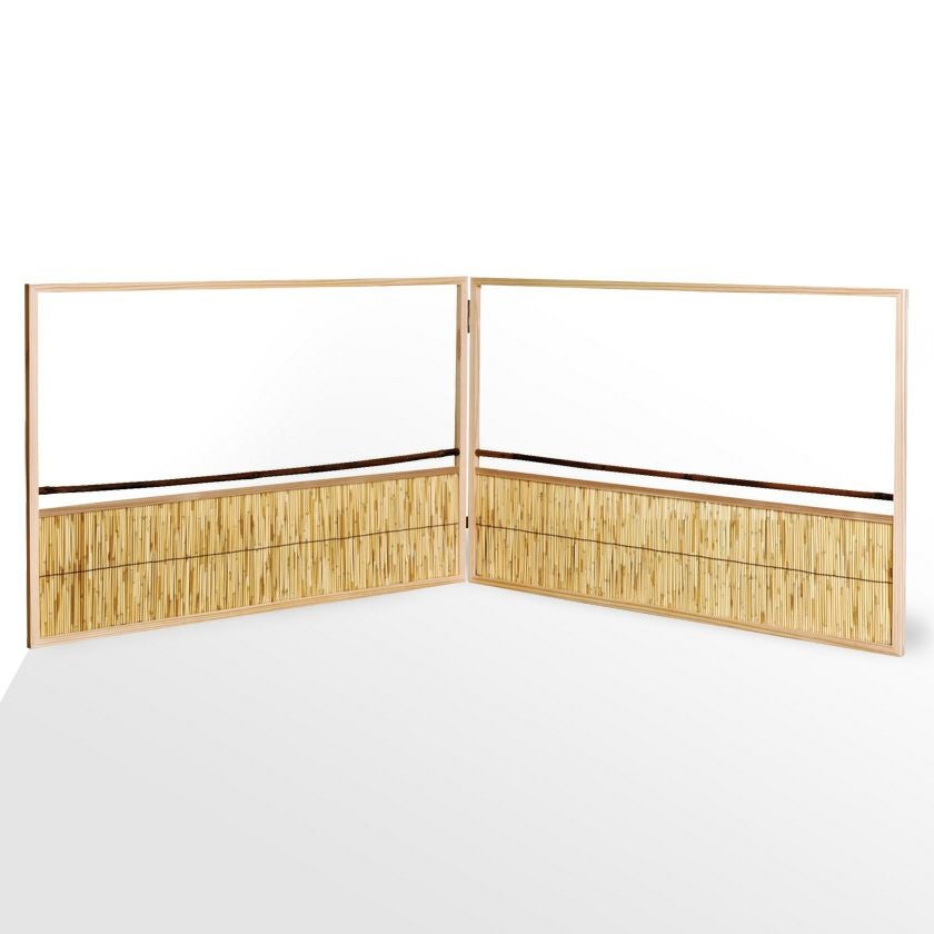 木製の屏風(びょうぶ) 茶道具 風炉先屏風（ふろさきびょうぶ） 風炉先 尺八寸 よし （江戸間