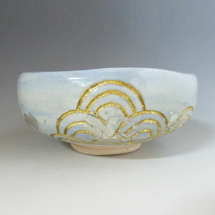 茶道具　青海波平茶碗 茶道具 平茶碗（ひらちゃわん） 馬盥 青海波 和楽 | 千年の香り 千紀園