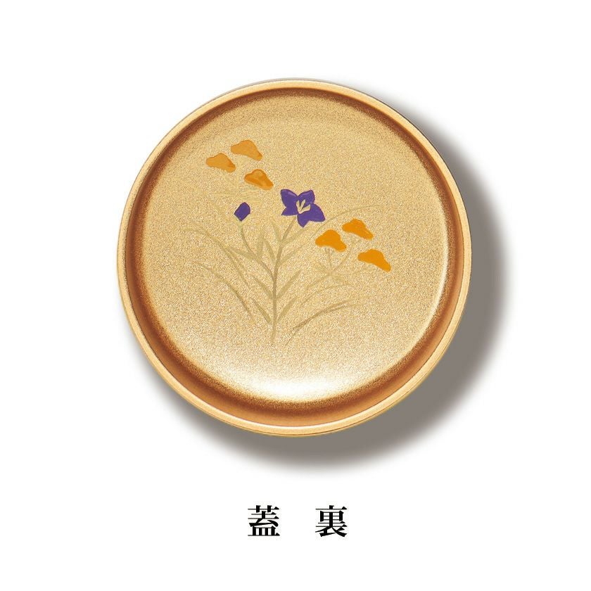 茶道具 棗（なつめ） 溜塗中棗 秋の夜蒔絵（内梨子地）【樹脂製】 東雲