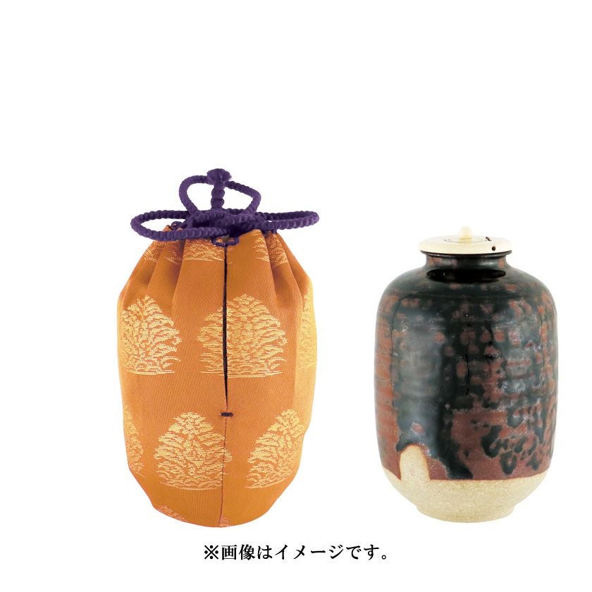 未使用 レア 加藤唐三郎作 古瀬戸 肩衝 茶入 間道仕覆 共箱 茶道具 西陣織 茶器 茶道具 茶入れ お濃茶器 瀬戸焼き 肩衝茶入れ 加藤唐三郎作 仕服